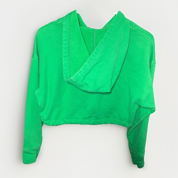Koral Clover Crop Hoodie By Illana Kugel Green Activewear Small‎ - Picture 4 of 7
